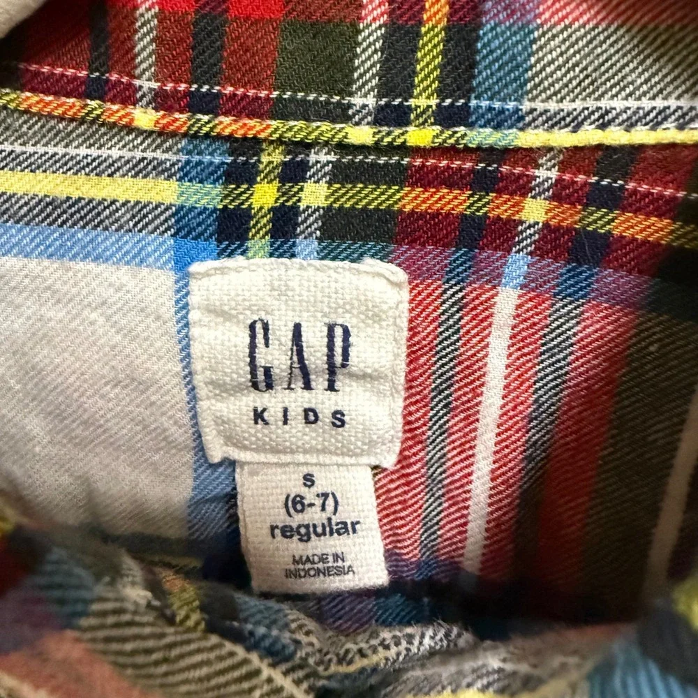 GAP kids plaid